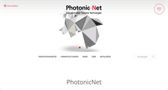 Desktop Screenshot of photonicnet.de